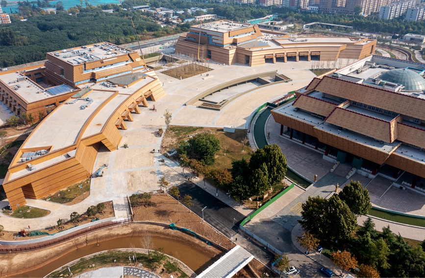 中国文字博物馆续建工程接近尾声。麻翛然摄 