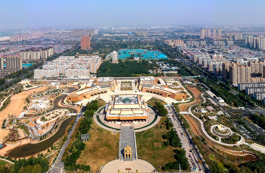 中国文字博物馆续建工程接近尾声。麻翛然摄 
